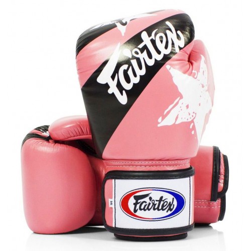 Перчатки боксерские Fairtex  (BGV-1 Nation Print Stars Pink)